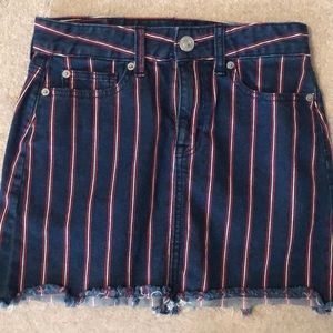 American eagle hi rise mini super stretch skirt